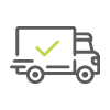 45 days delivery with truck and checkmark icon