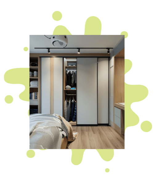 Modular kitchen design with lights