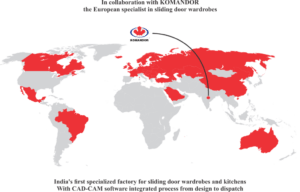 KOMANDOR in 42 countries worldmap
